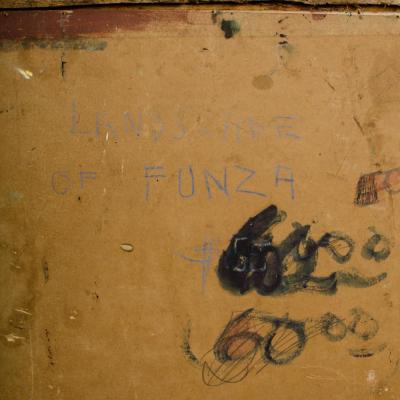 Carlos Lopez Ruiz Bolivian American 1912 1972 View of Funza signed 