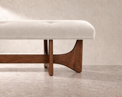Carlos Solano Granda Artisanal Bench Series 72 in Special Walnut by Stamford Modern