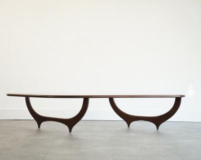 Carlos Solano Granda Contour Coffee Table in Special Walnut by Stamford Modern