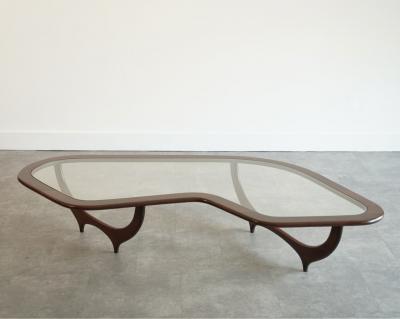 Carlos Solano Granda Contour Coffee Table in Special Walnut by Stamford Modern