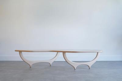 Carlos Solano Granda Contour Coffee Table in White Oak by Stamford Modern