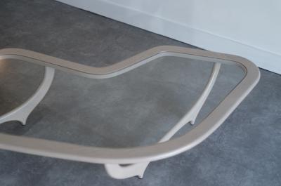 Carlos Solano Granda Contour Coffee Table in White Oak by Stamford Modern