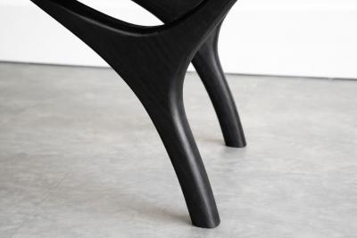 Carlos Solano Granda Crescent Bench Series 60 in Blackout Oak by Stamford Modern