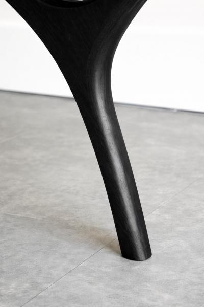 Carlos Solano Granda Crescent Bench Series 60 in Blackout Oak by Stamford Modern