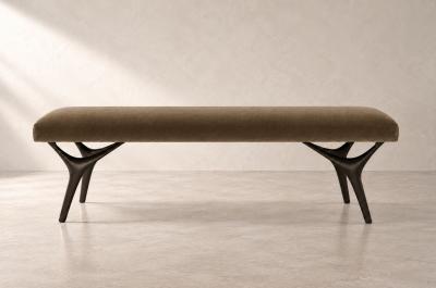 Carlos Solano Granda Crescent Bench Series 60 in Bronze by Stamford Modern