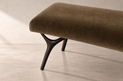 Carlos Solano Granda Crescent Bench Series 60 in Bronze by Stamford Modern