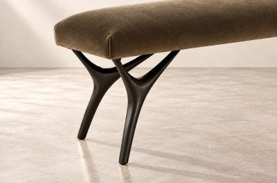 Carlos Solano Granda Crescent Bench Series 60 in Bronze by Stamford Modern