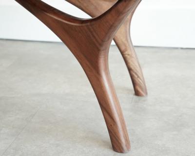 Carlos Solano Granda Crescent Bench Series 60 in Natural Walnut by Stamford Modern