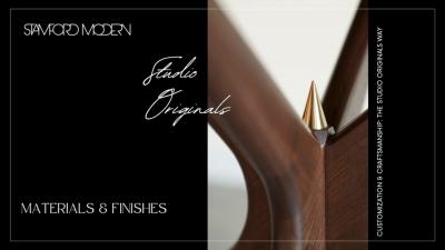 Carlos Solano Granda Crescent Bench Series 60 in Natural Walnut by Stamford Modern