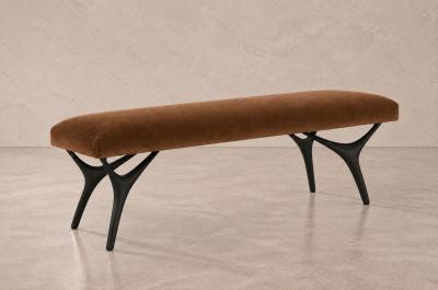 Carlos Solano Granda Crescent Bench Series 60 in ORB by Stamford Modern