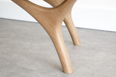 Carlos Solano Granda Crescent Bench Series 60 in White Oak by Stamford Modern