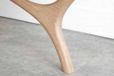 Carlos Solano Granda Crescent Bench Series 60 in White Oak by Stamford Modern