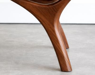 Carlos Solano Granda Crescent Bench Series 72 in Special Walnut by Stamford Modern