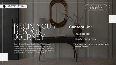 Carlos Solano Granda Gazelle Console Table in Espresso Walnut Series 48