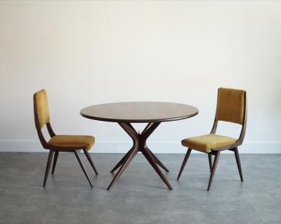 Carlos Solano Granda Gazelle Dining Table Series 48 in Special Walnut by Stamford Modern