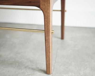 Carlos Solano Granda Linear Bench in Special Walnut Series 96 by Stamford Modern