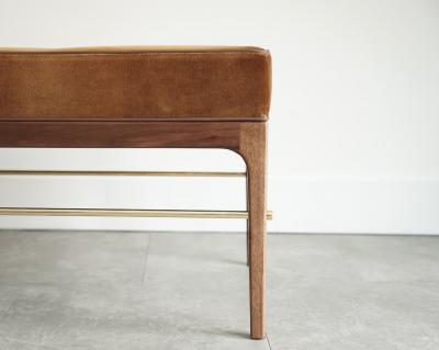 Carlos Solano Granda Linear Bench in Special Walnut Series 96 by Stamford Modern