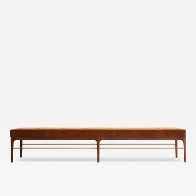 Carlos Solano Granda Linear Bench in Special Walnut Series 96 by Stamford Modern