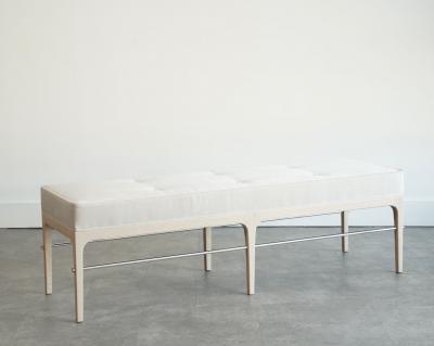 Carlos Solano Granda Linear Bench in White Oak Series 60 by Stamford Modern