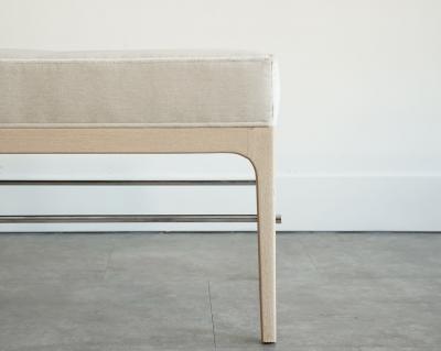 Carlos Solano Granda Linear Bench in White Oak Series 60 by Stamford Modern
