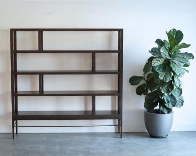 Carlos Solano Granda Linear Bookcase in Espresso Walnut by Stamford Modern