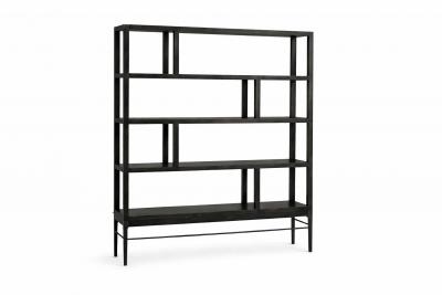 Carlos Solano Granda Linear Bookcase in Espresso Walnut by Stamford Modern