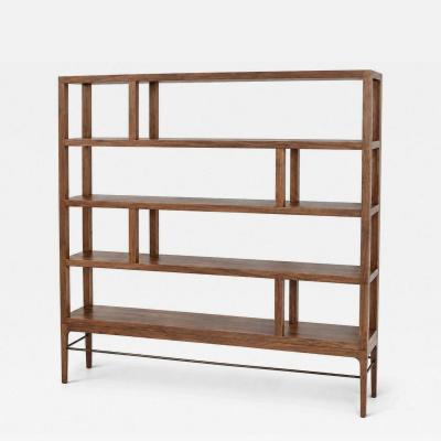 Carlos Solano Granda Linear Bookcase in Natural Walnut by Stamford Modern