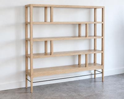 Carlos Solano Granda Linear Bookcase in White Oak by Stamford Modern