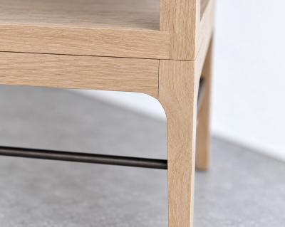 Carlos Solano Granda Linear Bookcase in White Oak by Stamford Modern