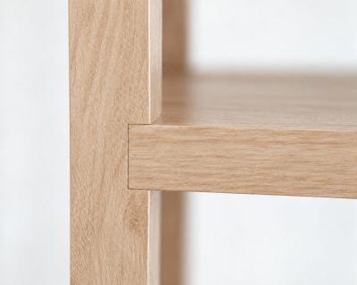 Carlos Solano Granda Linear Bookcase in White Oak by Stamford Modern
