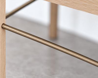 Carlos Solano Granda Linear Bookcase in White Oak by Stamford Modern
