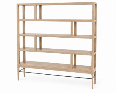 Carlos Solano Granda Linear Bookcase in White Oak by Stamford Modern
