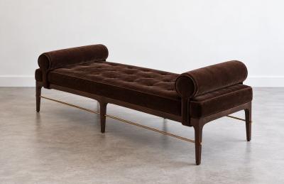 Carlos Solano Granda Linear Daybed Double Bolster in Espresso Walnut Series 72