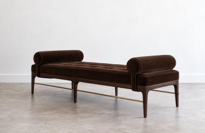 Carlos Solano Granda Linear Daybed Double Bolster in Espresso Walnut Series 72