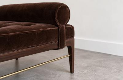 Carlos Solano Granda Linear Daybed Double Bolster in Espresso Walnut Series 72