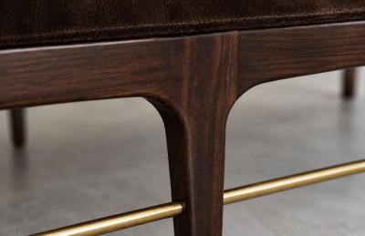Carlos Solano Granda Linear Daybed Double Bolster in Espresso Walnut Series 72