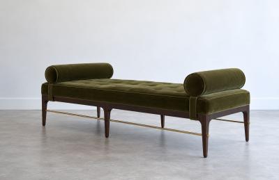 Carlos Solano Granda Linear Daybed Double Bolster in Espresso Walnut Series 72