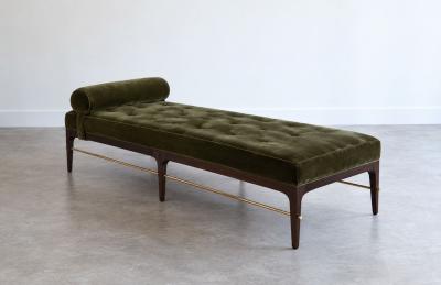 Carlos Solano Granda Linear Daybed Double Bolster in Espresso Walnut Series 72