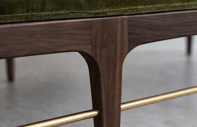 Carlos Solano Granda Linear Daybed Double Bolster in Espresso Walnut Series 72