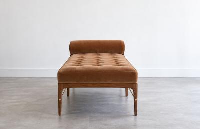 Carlos Solano Granda Linear Daybed Double Bolster in Natural Walnut Series 72