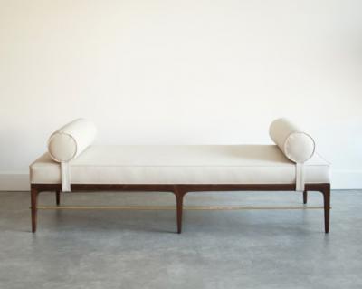 Carlos Solano Granda Linear Daybed Double Bolster in Special Walnut Series 72