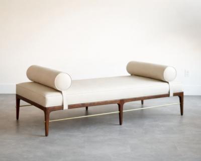 Carlos Solano Granda Linear Daybed Double Bolster in Special Walnut Series 72