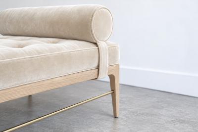 Carlos Solano Granda Linear Daybed Double Bolster in White Oak Series 72