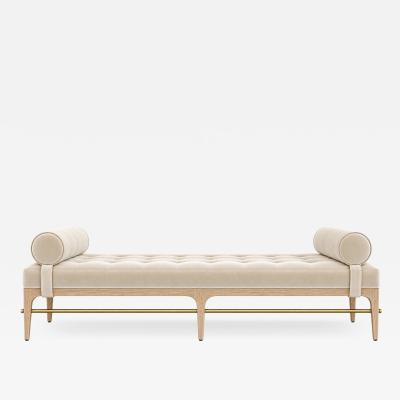 Carlos Solano Granda Linear Daybed Double Bolster in White Oak Series 72