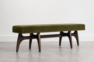 Carlos Solano Granda Odyssey Bench Series 60 in Dark Walnut by Stamford Modern