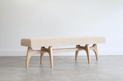 Carlos Solano Granda Odyssey Bench Series 60 in Dark Walnut by Stamford Modern