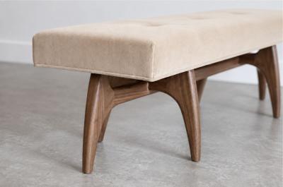Carlos Solano Granda Odyssey Bench Series 72 in Special Walnut by Stamford Modern