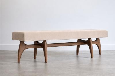 Carlos Solano Granda Odyssey Bench Series 72 in Special Walnut by Stamford Modern