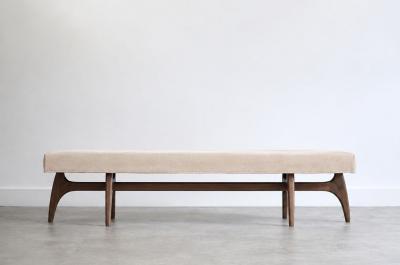 Carlos Solano Granda Odyssey Bench Series 72 in Special Walnut by Stamford Modern