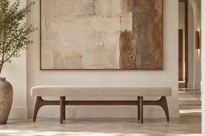Carlos Solano Granda Odyssey Bench Series 72 in Special Walnut by Stamford Modern